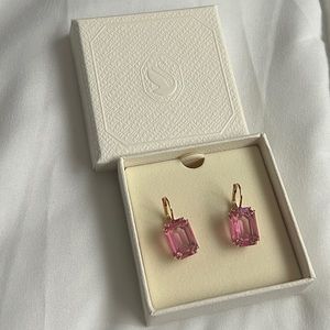 Swarovski Millenia Drop Earrings Pink